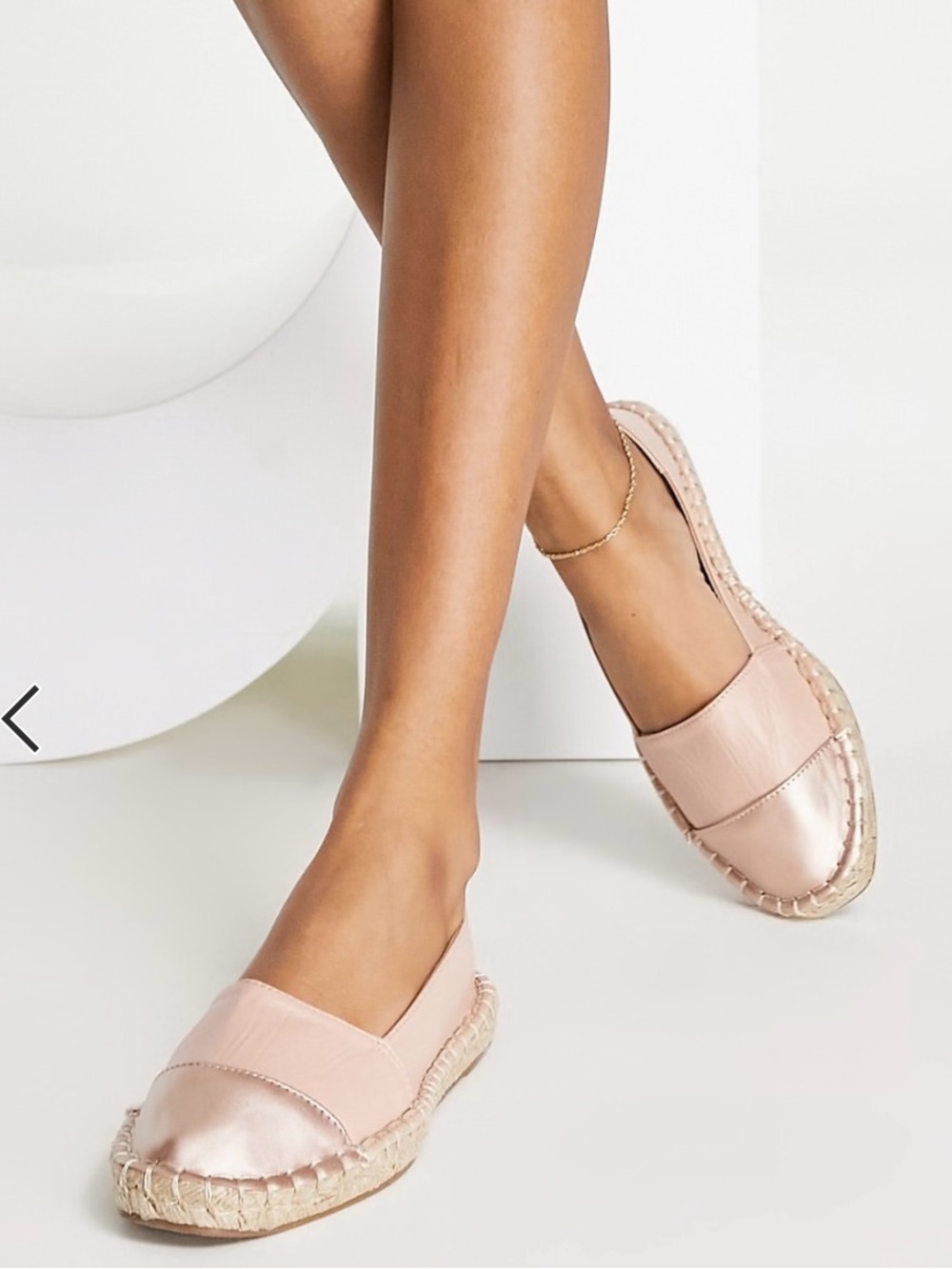 Gorgeous Women’s Rose Gold Espadrille Flats